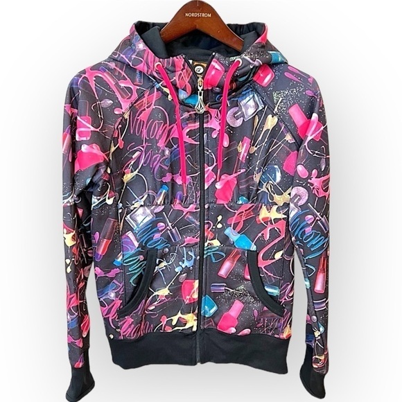Volcom × B4BC Lipstick Nail Polish Hoodie
Jacket Womens, multicolor,size Small - Picture 1 of 16